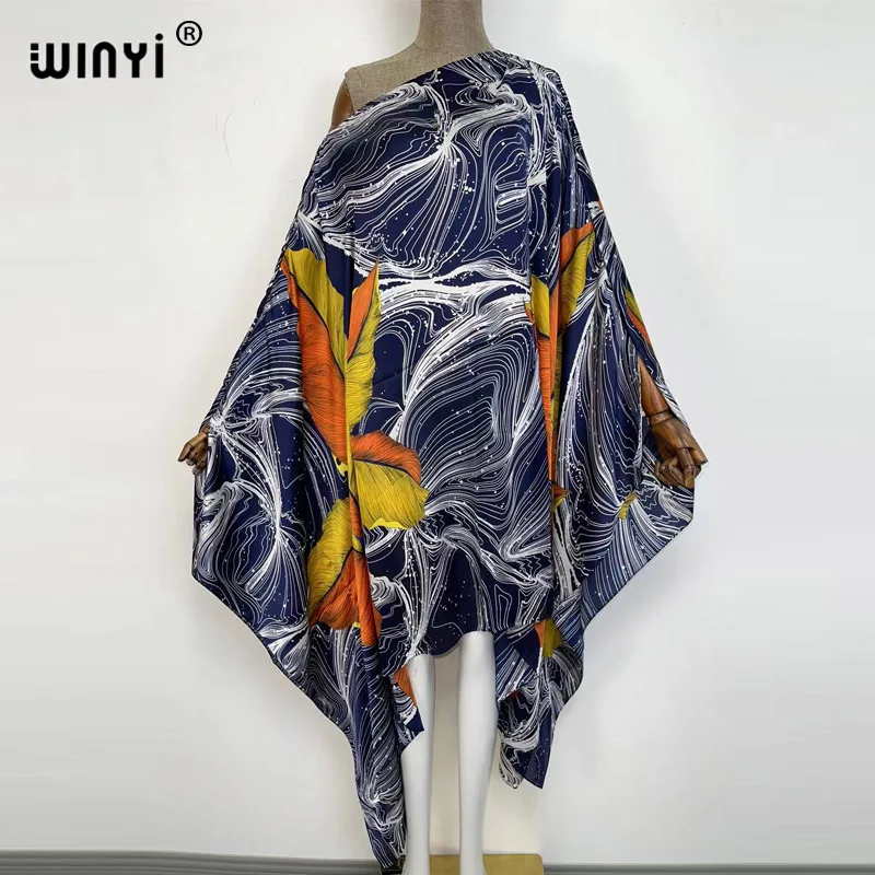 WINYI African Kaftan sexy okrycie plażowe up Beach Wear Oversize osłona do Bikini up Robe party holiday 2022 letnie ubrania dla kobiet