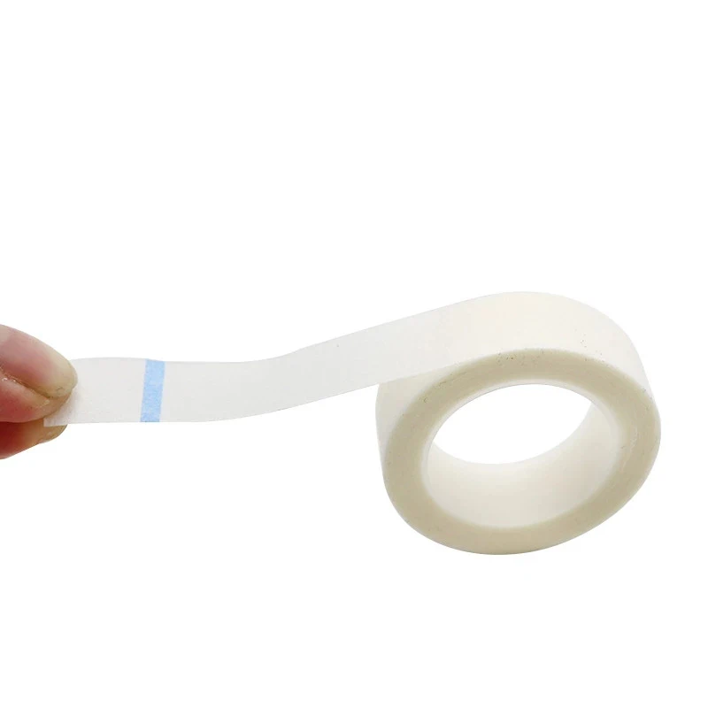 Weiße 24 Rollen Vlies-Wickelband Medizinisches Klebeband Wimpernverlängerung Fusselfreie Augenpads Weißes Seidenpapier Unterpads Medizinische Klebebänder – Detail 3