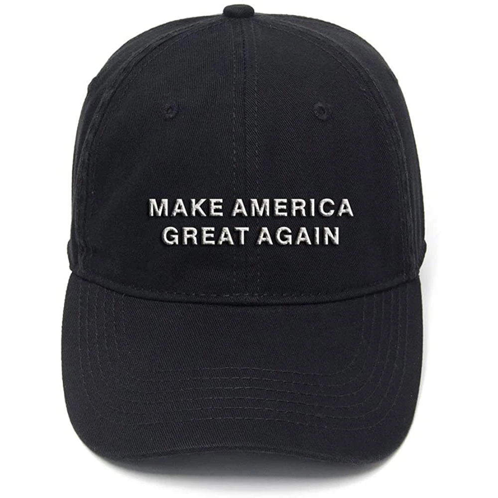 

yprerazy Make America Great Again Washed Cotton Adjustable Men Women Unisex Hip Hop Cool Flock Printing Baseball Cap