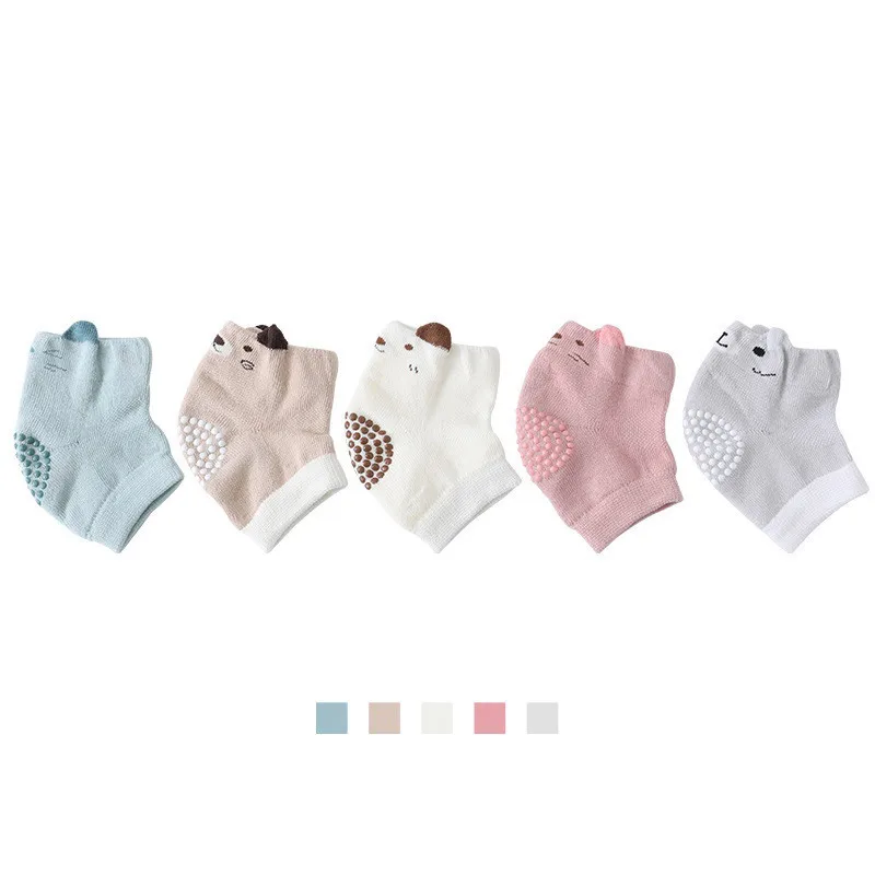Baby Leg Warmer Girls Boys Non-slip Knee Pads Newborn Protector Crawling Elbow Cushion Kid Leging Terry Mesh Breathable Kneepad