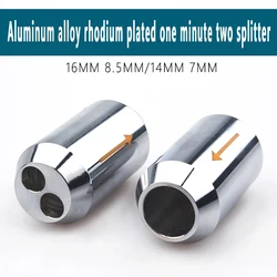 4pcs aluminum alloy rhodium plated splitter HiFi speaker cable splitter Y-type splitter