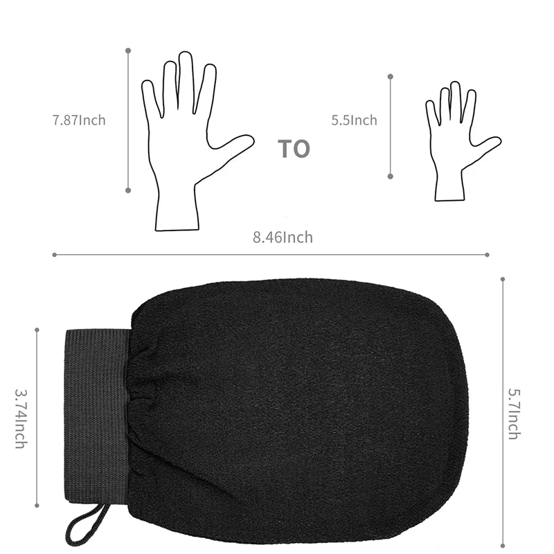 1Pc gloves medium sand single layer double-sided massage bath towel back rub bath exfoliation