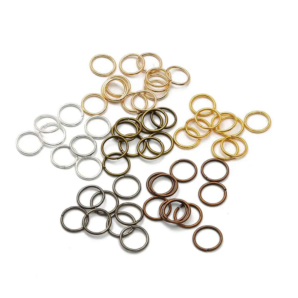 500pcs/lot 4 5 6 8 10 mm Jump Rings Split Rings Connectors For Diy Jewelry Finding Making Accessories Wholesale Supplies