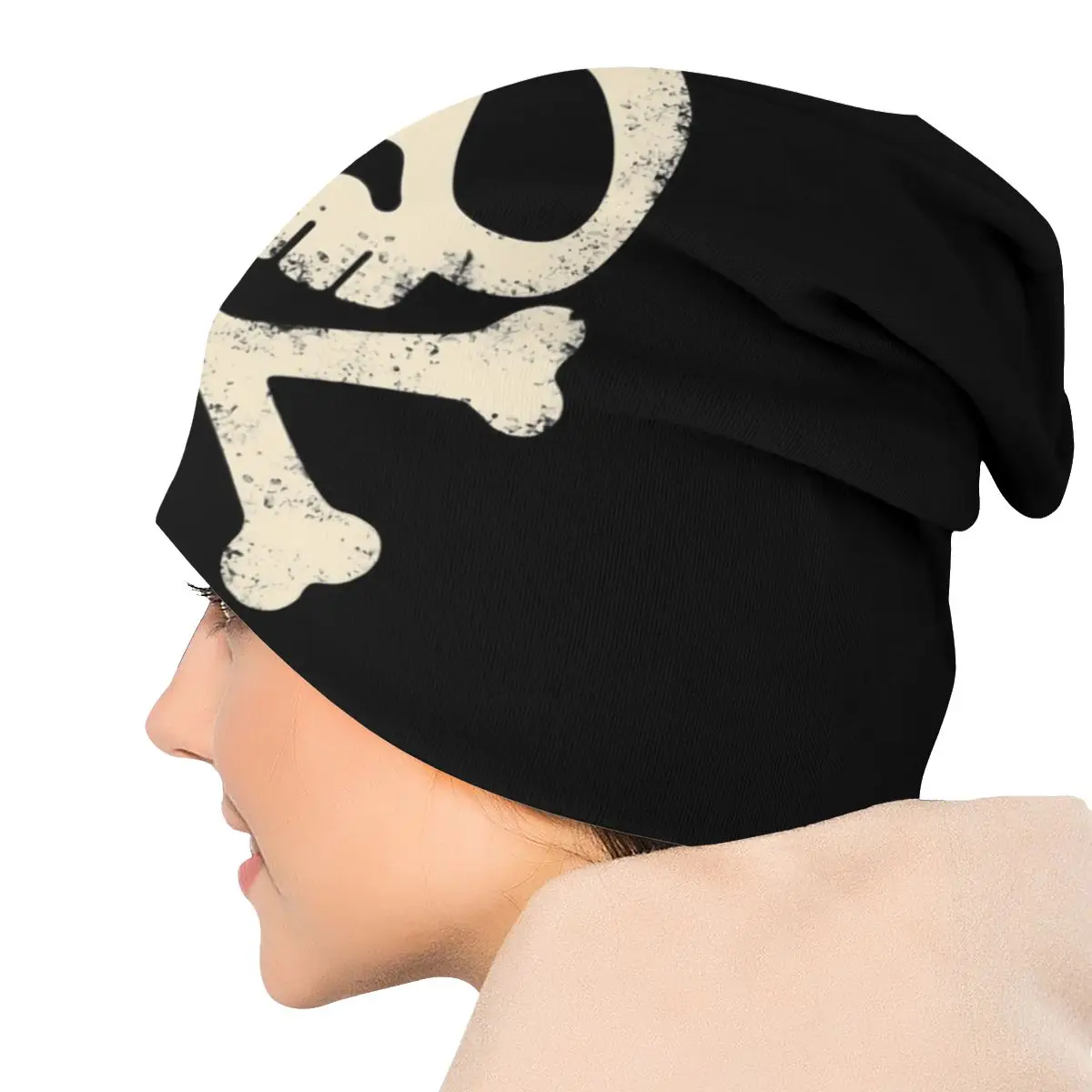 Custom Harlock Vintage 3d Print Beanies Caps Men Women Unisex Cool Winter Warm Knitted Hat Adult Skull Skeleton Bonnet Hats