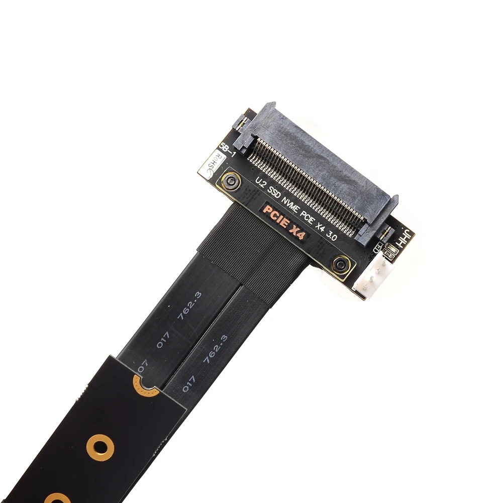 U2 interface SFF-8639 ( U.2 ) to M.2 NVMe NGFF Key M key-M M2 Adapter Riser Card Ribbon Extender Cable For U.2 NVME SSD