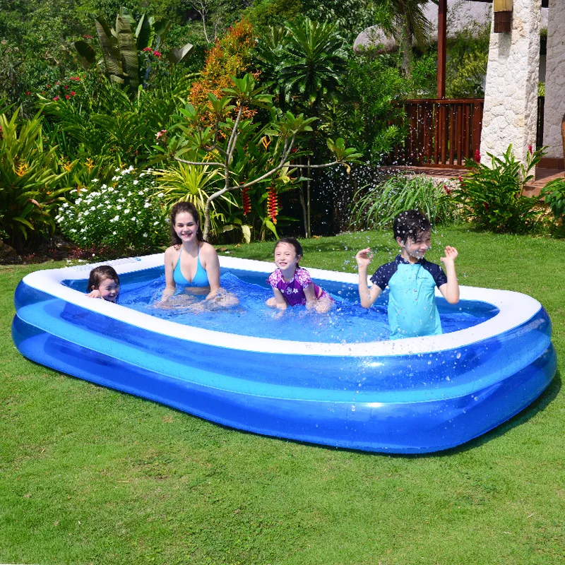 Outdoor Pvc Inflatable Swimming Pool Baby Adult Home Indoor Paddling Pool Thickened Foldable Multifunctional Swimming Pool LB889