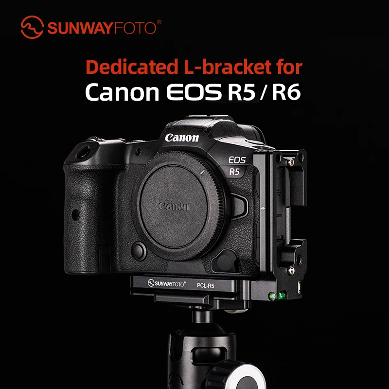 SUNWAYFOTO PCL-R5 L-bracket for Canon Eos R5/R6 DSLR Arca / RRS Compatible Quick Release Plate