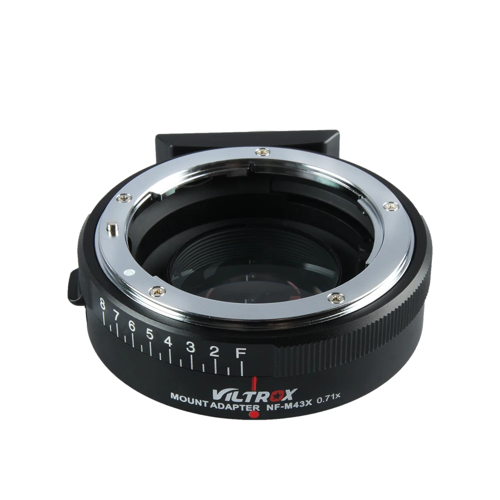 Viltrox NF-M43X Tiêu Giảm Tốc Độ Tăng Áp Adapter Turbo W/Khẩu Độ Cho Ống Kính Nikon Để M4/3 Camera GH4 GH5GK GH85GK GF7GK GX7