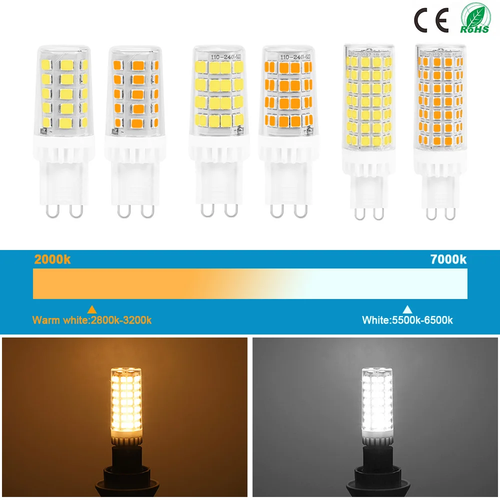 G9 Led Lamp Ac 220V 3W 5W 9W G9 Led Lamp Spotlight SMD2835 Kroonluchter Lamp Thuis verlichting Maïs Licht Vervangen Halogeen Lamp Lampara