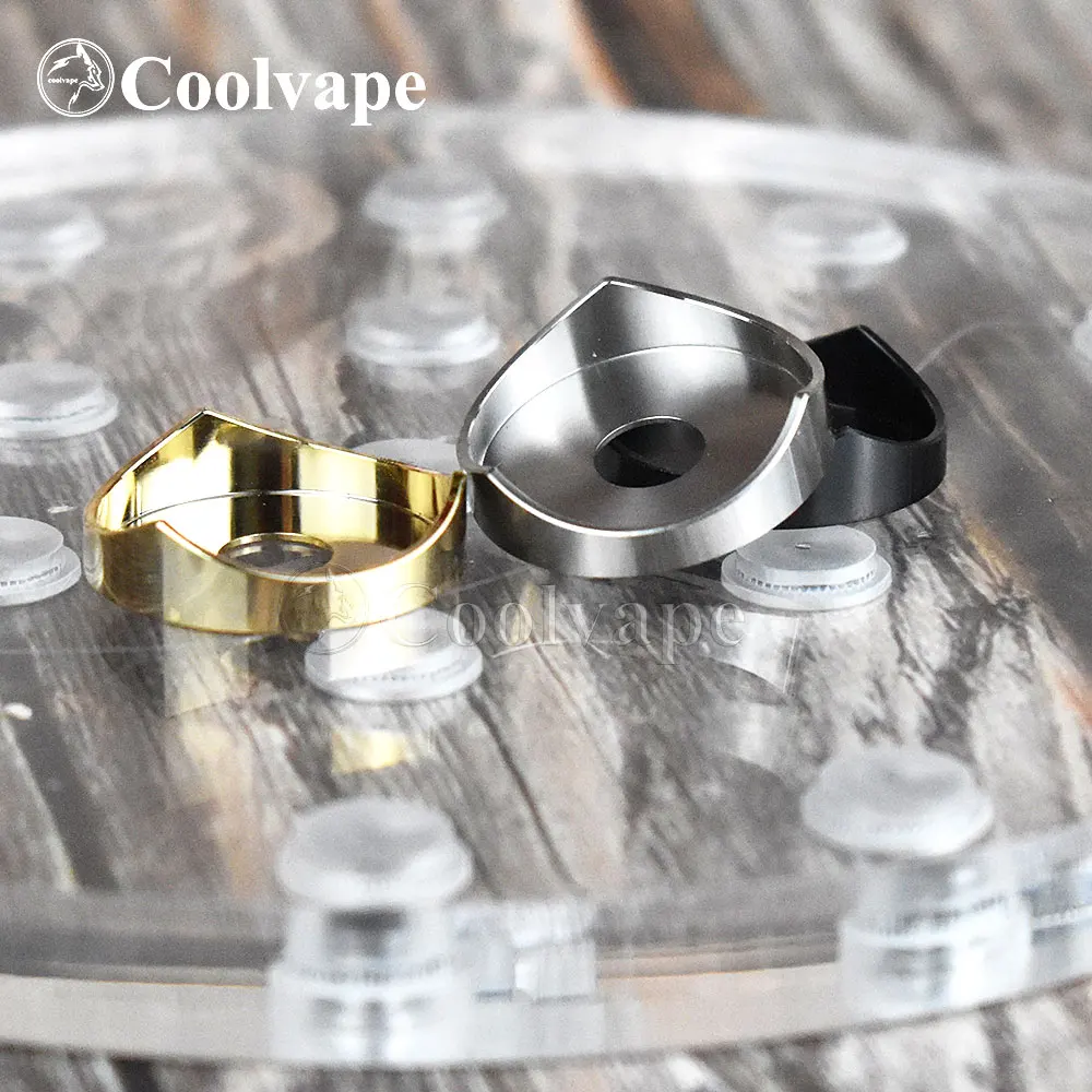 WOLF-Aço Inoxidável Anel Vape Acessórios, Hellfire Maverick, Rda Beleza, Hellfire, 24mm, Diâmetro Interno de 22mm