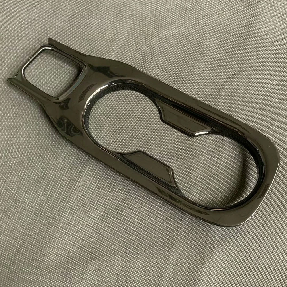 For Toyota Corolla Hatchback 2019 2020 ABS Carbon Fiber Rear Water Cup Cover Trim Frame Car Styling Car Accessories