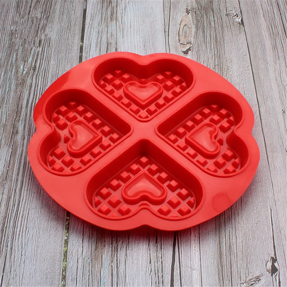 Waffle Maker Oven Waffles Mold Tray Silicone Mould Pan Cookies Cake Mold Bakeware DIY Craft Donuts Maker Kitchen Accesssories