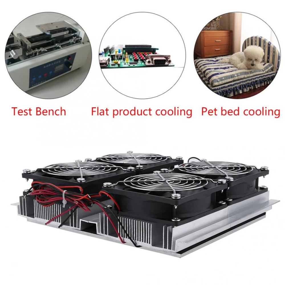 Semiconductor Refrigeration Plate 240W Semiconductor Refrigeration Thermoelectric Peltier Cold Plate with Fan Semiconductor