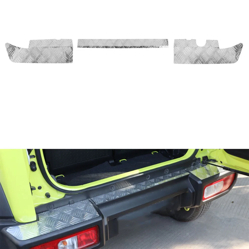 

For Suzuki Jimny 2019+ Car Rear Bumper Trim Styling Aluminum Alloy Exterior Auto Moldings