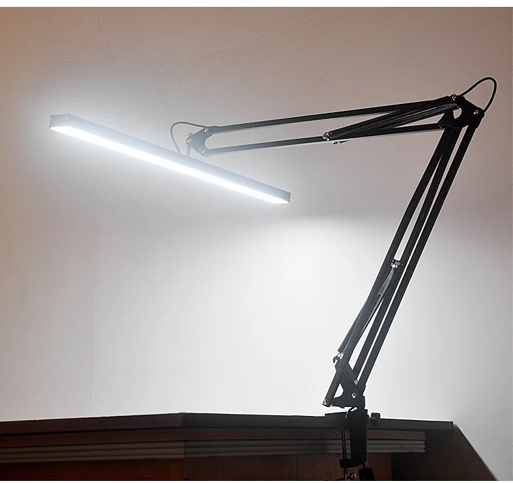 Imagem -05 - Dimmable Clip tipo Longo Braço Shadowless Lâmpada Candeeiro de Mesa Led Manutenção Especial Aprendizagem Trabalho Escritório Proteção para os Olhos 30w 6500k