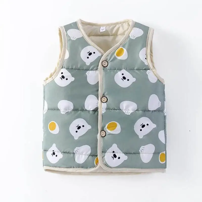 2021 bambini Warm Down Vest autunno ragazzi ragazze addensare gilet capispalla giacca gilet bambino abbigliamento per bambini per 3-7 anni