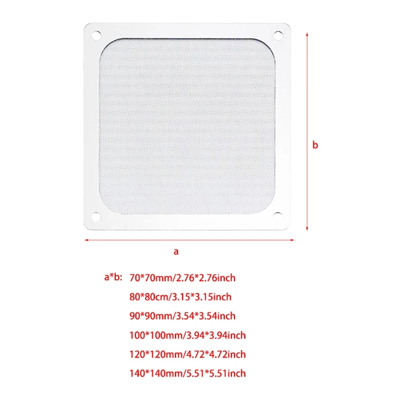 12CM Magnetic Frame Black Mesh Dust Filter Magnet PC Cooling Fan Filter 120x120mm Dustproof Computer Case