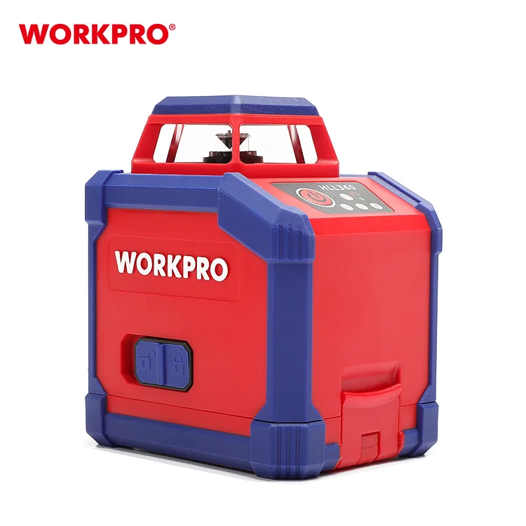 

WORKPRO 360-Degree Self-Leveling Cross-Line Laser Self-Leveling Red Beam Laser Level Horizontal Vertical Cross Line Laser