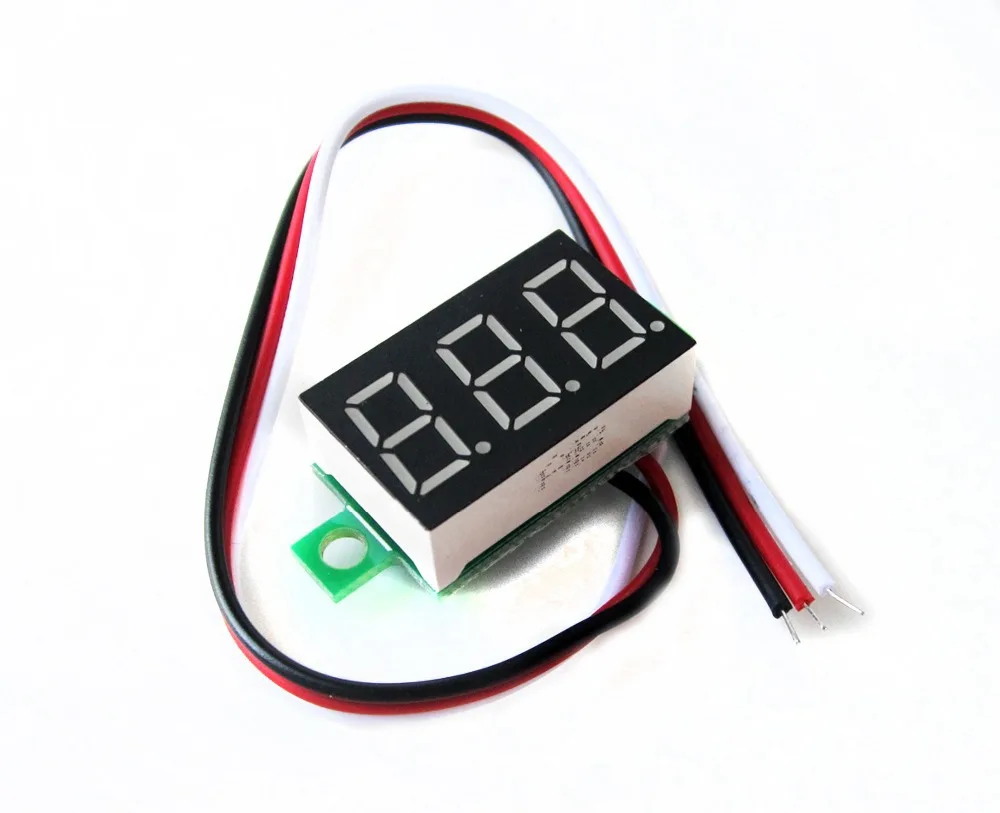 1 three-wire 0.36 'LED digital DC voltage surface panel meter 0-32 red home electronics compatible board diy electronics