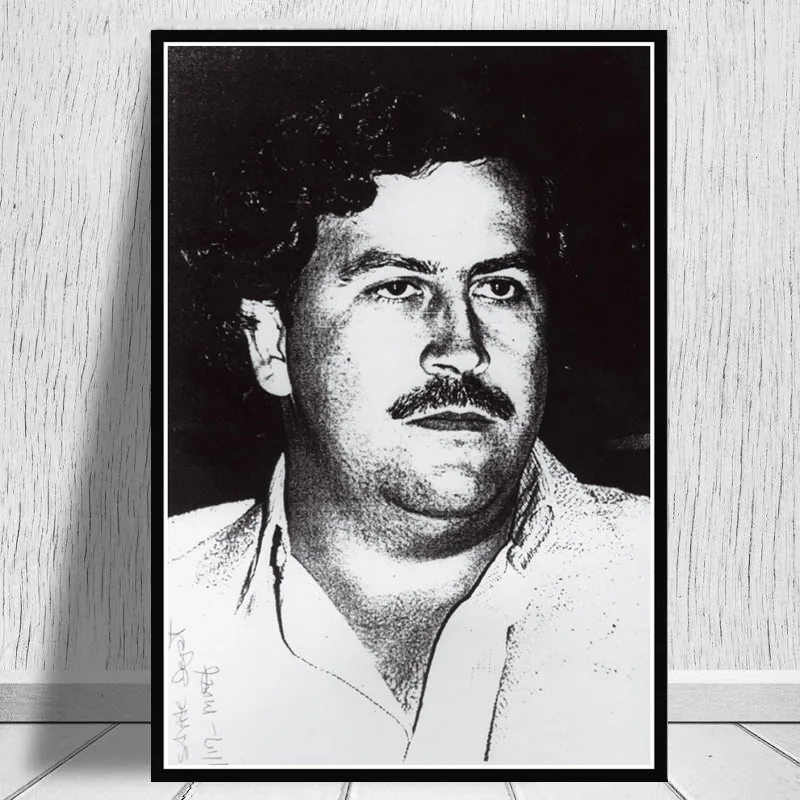 Pablo Escobar Character Legend Retro Vintage Poster And Prints Painting Wall Art Canvas Wall Pictures Home Decor картины plakat