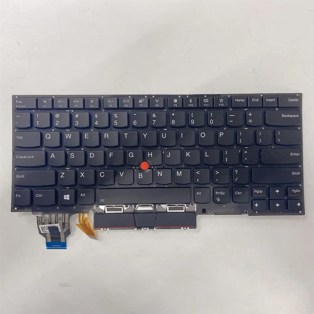 Imagem -05 - para Lenovo Thinkpad x1 Carbono 8th Gen Laptop Teclado Retroiluminado dos Eua com Capa c Fru 5b10z27449 5m10z27450 Novo