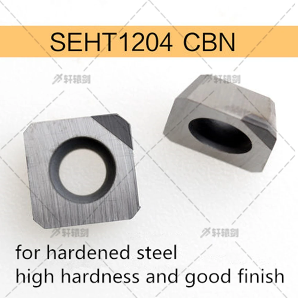 SEHT1204  Diamond milling cutters PCD flat cnc aluminum alloy face end mill cnc Lathe carbide inserts brass turning tools