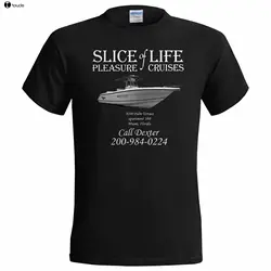 Men T Shirt 100% Cotton Print Shirts Dexter Inspired Slice of Life Pleasure Cruises Mens T Shirt Morgan Tee Shirt