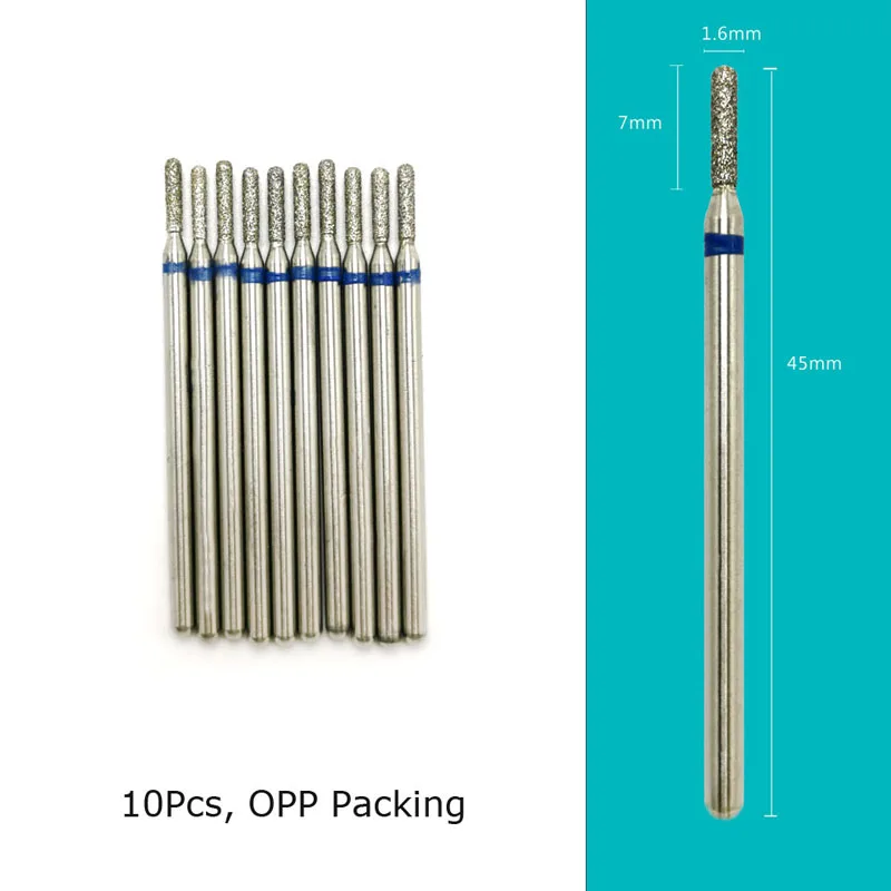 HYTOOS 10 teile/satz Nagel Bohrer Bits Diamant Schneider für Maniküre Häutchen Grat Fräser für Pediküre Nägel Zubehör Werkzeuge