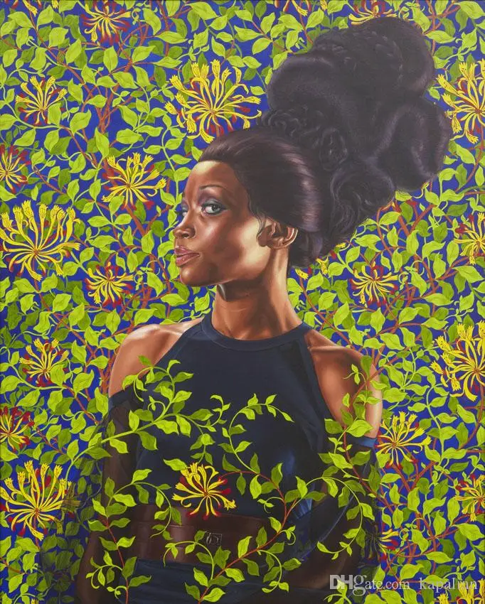 Shantavia Beale II 2012 Kehinde Wiley Painting Art Poster Print Canvas Wall Picture 12 24 36 47 Inches