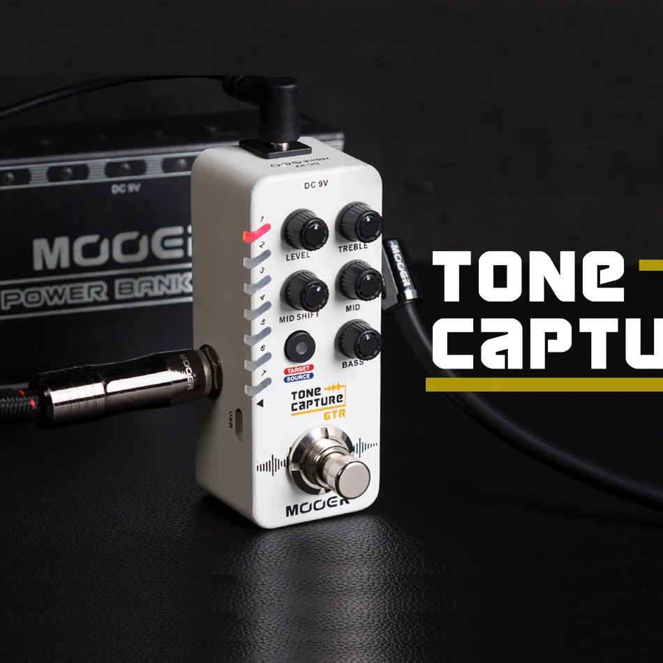 

MOOER TONE CAPTURE GTR guitar pedal unique EQ matching technology Can capture unique guitar tonal effect pedal