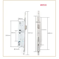 universal sliding door lock body lock core security locks can 9530 Narrow lock part