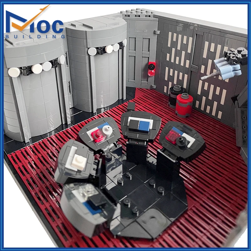 MOC Building Blocks Space Movies Series Scene Conference Room Model Detention Block Creative Toys DIY Assembly Bricks Xmas Gifts