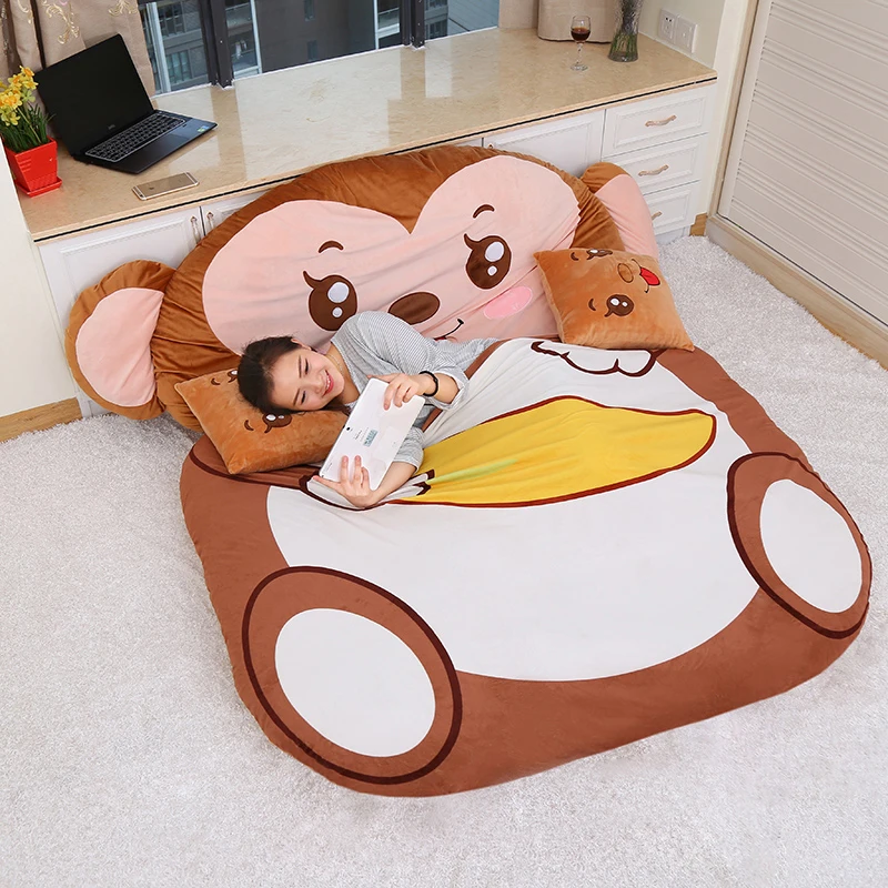 Cartoon mattress home lazy sofa bed Suitable for children tatami mats Lovely animal bedroom Foldable sofa bed Recliner