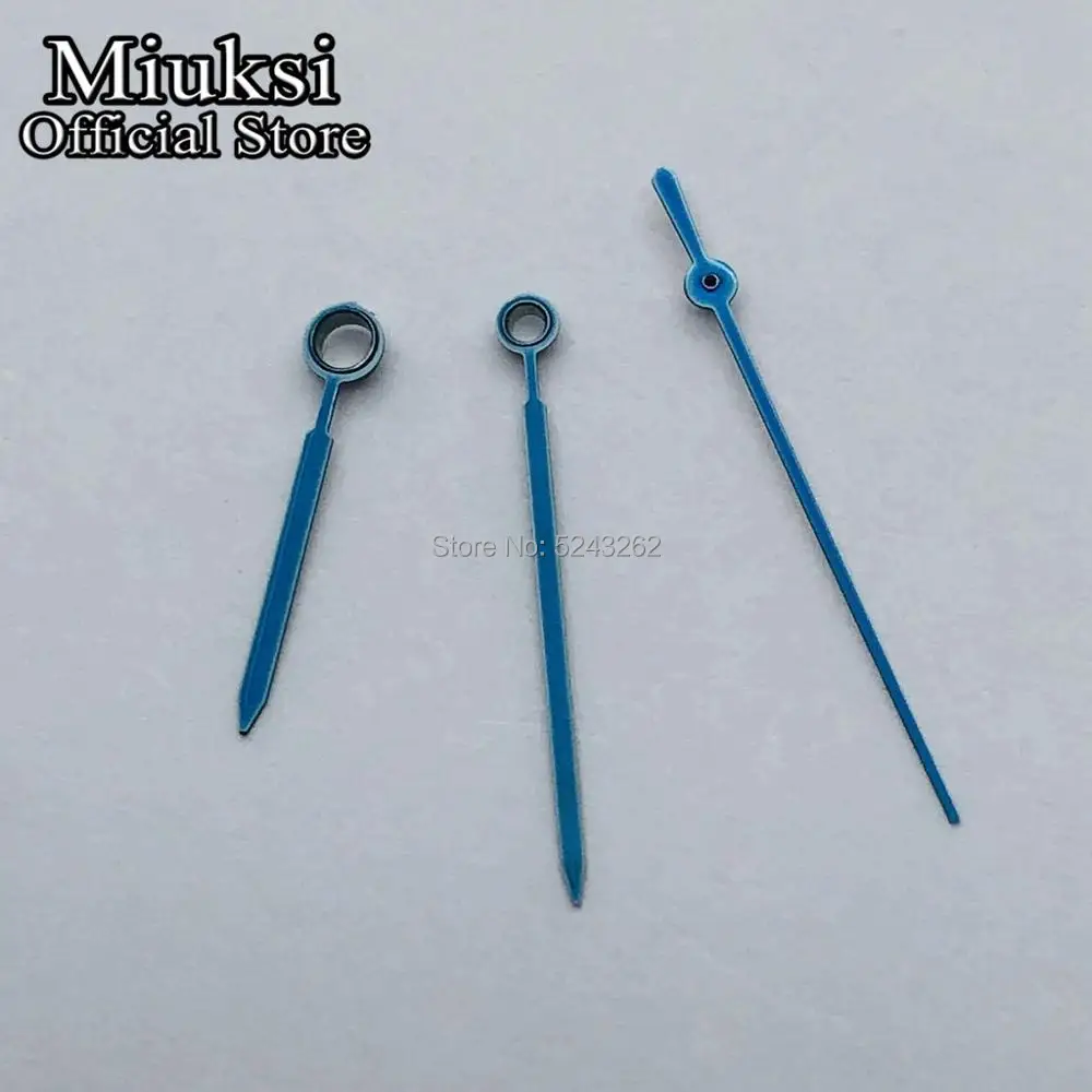 Miuksi silver blue rose gold watch hands fit Miyota 8215 8205 821A Mingzhu DG2813 3804 Seagull 1612 movement