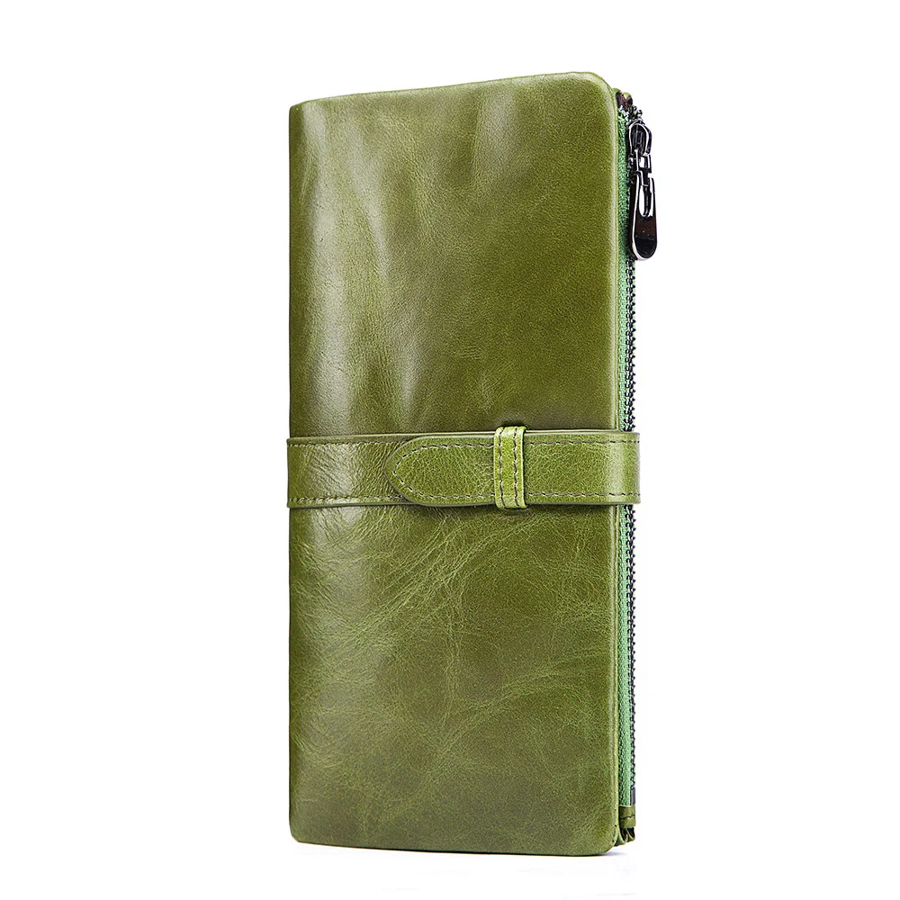 

High Quality Genuine Leather Clutch Bag Wallet Unique Lady Long Wallet Christmas gift special design
