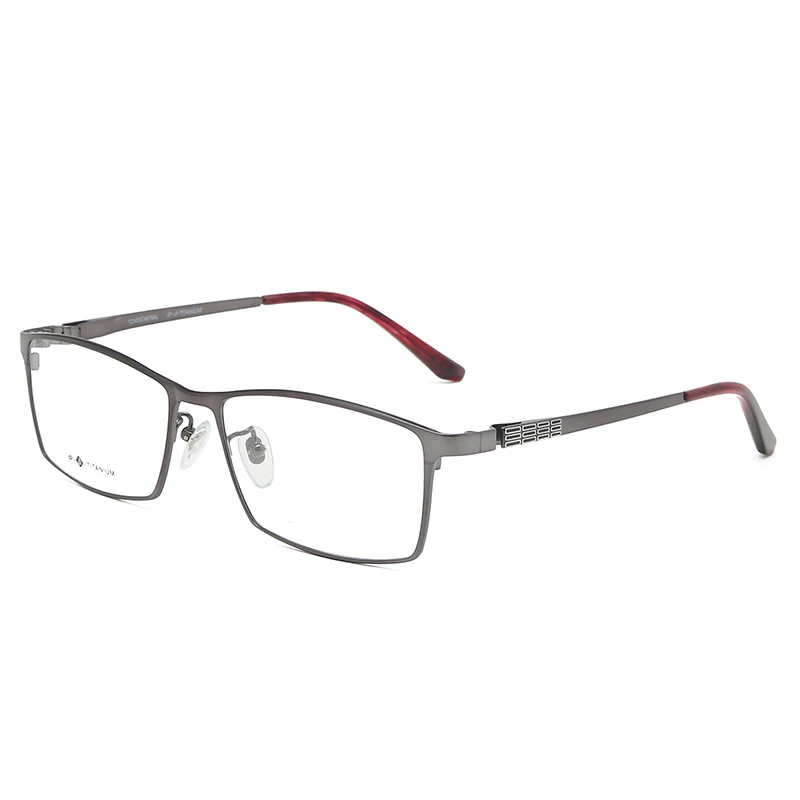 

Logorela Men Pure Titanium Glasses Frame Fashion Male Square Ultralight Eye Myopia Prescription Eyeglasses 9017