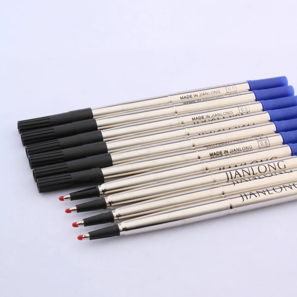 5 black and 5 BLue ink refill for Stationery 0.5 roller ball pen Refills image 5
