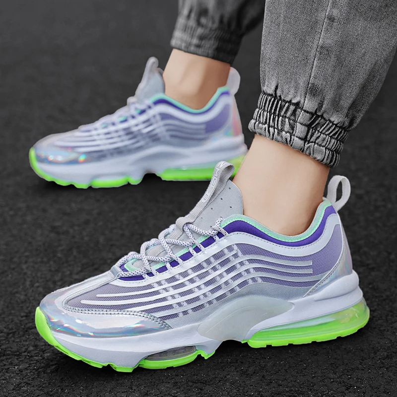 Designer Men's Sneakers White Air Breathable Casual Men Black White Shoes Man Vulcanized Running Footwear Male Tennis Shoes 2021 image 2