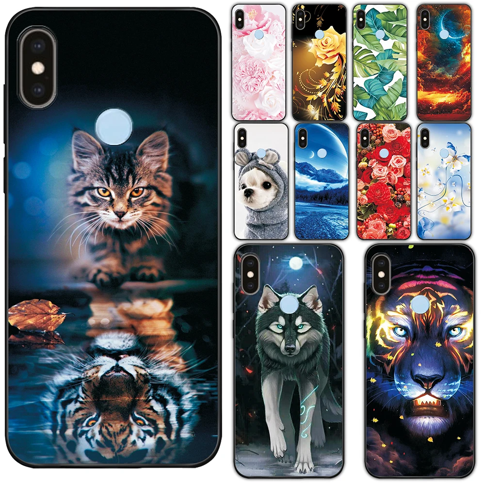 For Xiaomi Mi A2 Case Phone Shell on Xiaomi Mi 6X Silicone Protective Cover For Xiaomi Mi A2 Soft TPU Cute Case For Xiaomi Mi 6X