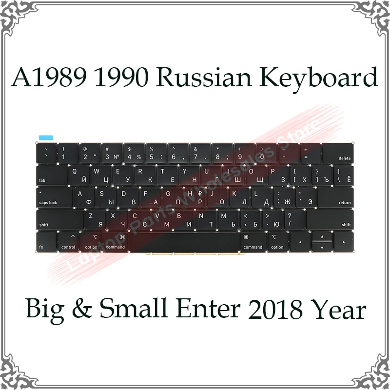 

Small Enter and Big Enter A1989 A1990 Keyboard Russian 2018 Year For Macbook Pro A1990 A1989 RU Style Replacement Keyboards