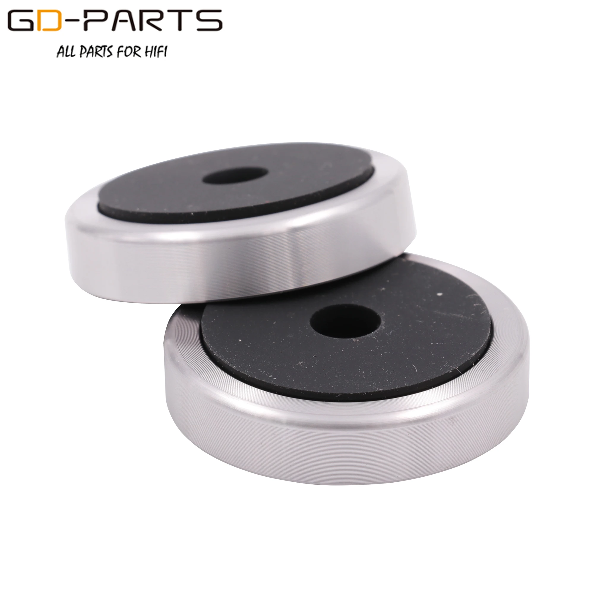 GD-PARTS 50*11mm Aluminum Plastic Amplifier Foot Feet Speaker Computer CD DVD Chassis Isolation Stand Base Pads Pack of 4PCS