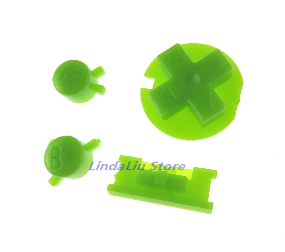 GBC 게임 콘솔용 다채로운 버튼 세트, ON OFF 단추 AB 버튼, GBC 교체 부품용 D 패드, 20 세트