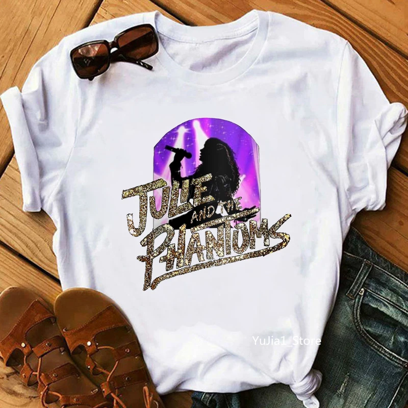 Julie and The Phantoms T Shirt Women Kawaii Summer Tops Cartoon Graphic Tees Harajuku Hip Hop Summer Fashion T-shirt Female