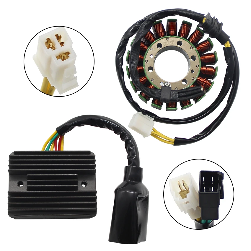 

Motorcycle Magneto Stator Coil +Voltage Regulator Rectifier For Honda VFR800 Interceptor VFR FiW/FiX 31120-MBG-003 31600-MBG-305