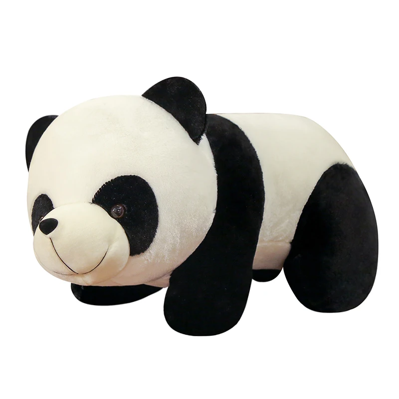 Dorimytrader Lovely Big Cuddly Fat Panda Plush Doll Soft Stuffed Animals Panda Pillow Toys Nice Gift for Kids 3 Sizes DY61138