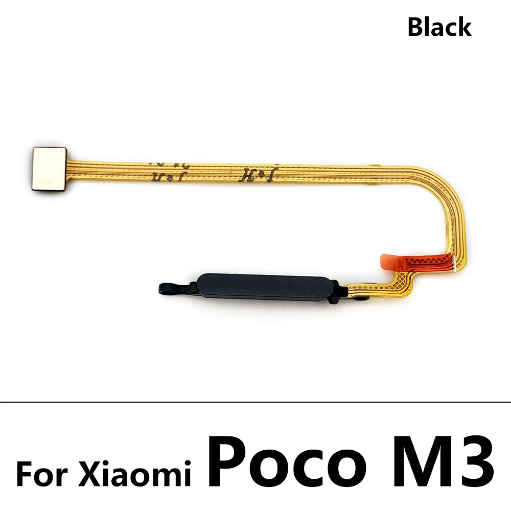 Xiaomi poco X3,fc/m3,ホームボタン,メニュー,戻りキー,認識センサー,フレックスケーブル用の指紋スキャナー