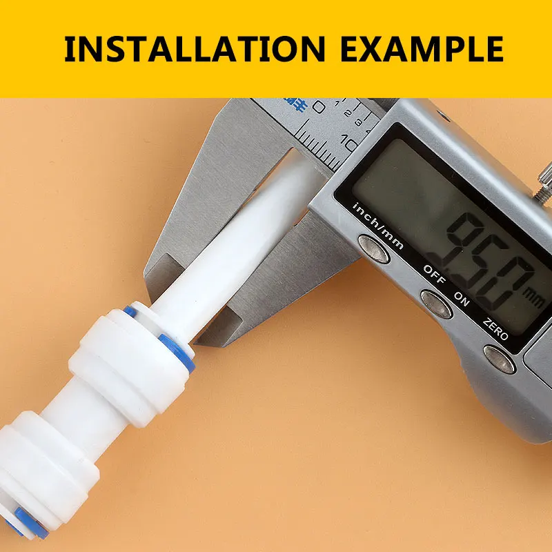 3/8 "Đến 3/8" Ống OD Kết Nối Nhanh Ống Phụ Kiện Tôi-Loại Thẳng Khớp Đường Kính 9.5MM 1566 nước RO Hệ Thống Máy Lọc Phụ Kiện