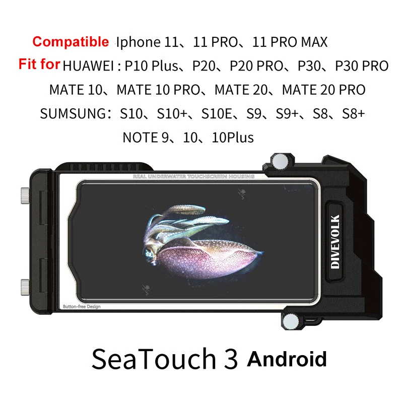 Divevolk SeaTouch 4 Max Underwater Housing: The Only Touch-Sensitive Underwater Case You Need for Deep Diving