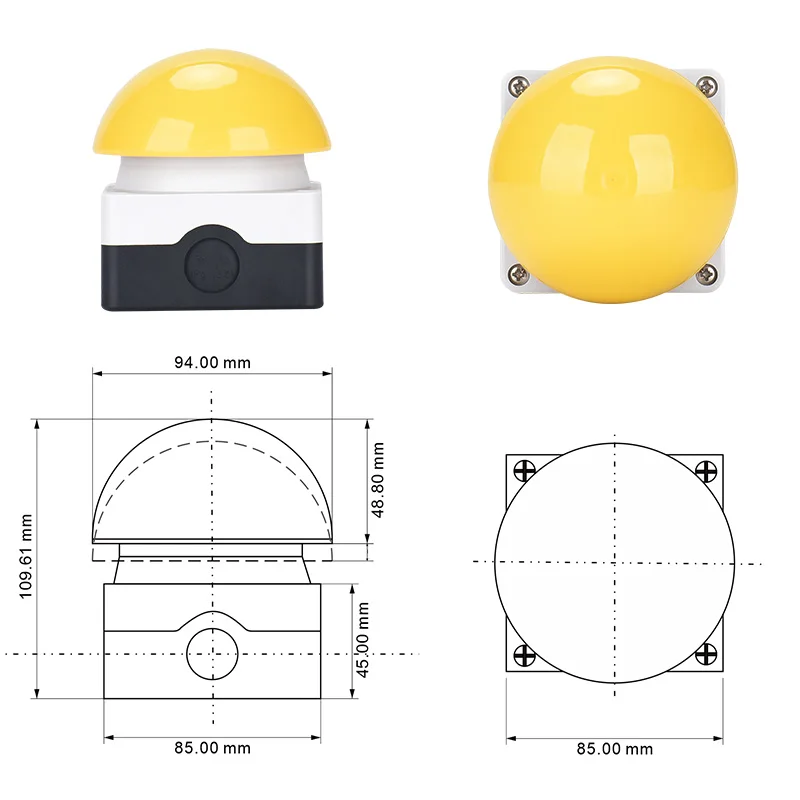 Pedal Switch AC/DC Power Switch NO/NC Start Contactor Emergency Stop Button Foot Handle Push Self Reset Locked In