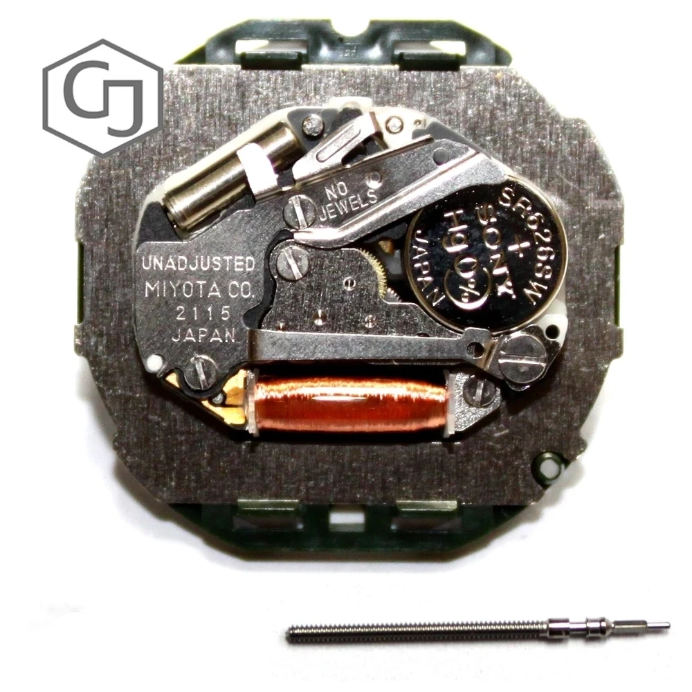 MIYOTA 2115 Quartz Watch Movement with date Battery Included Replace Repair